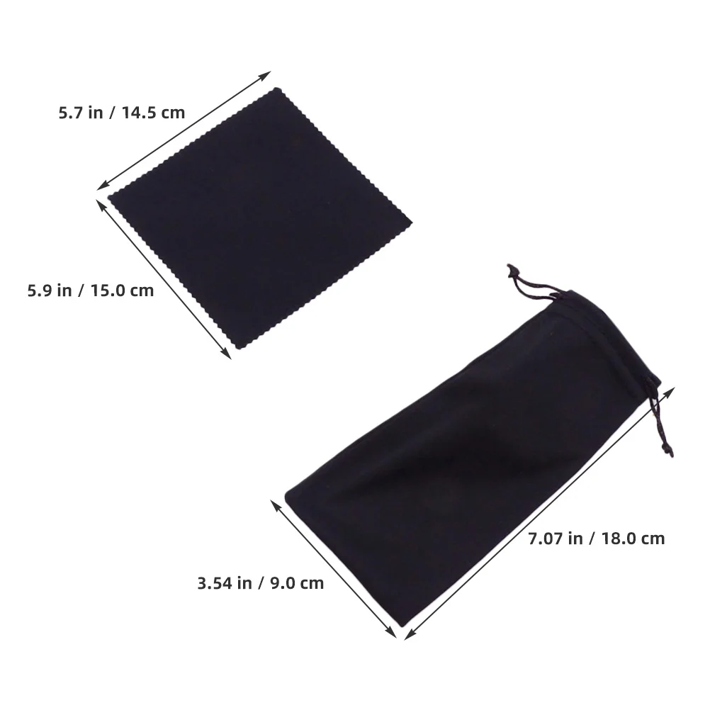 

20Sets Glasses Pouch Soft Cloth Sunglasses Bag Drawstring Travel Eyeglass Holder Anti-Scratch Protective Soft Sunglasses Sleeve