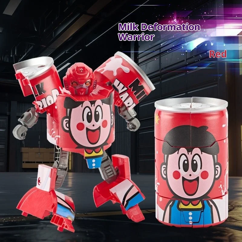 Il nuovo giocattolo trasformante per bambini Soda Warrior può una bevanda di Cola trasforma in un giocattolo educativo per ragazzi robot