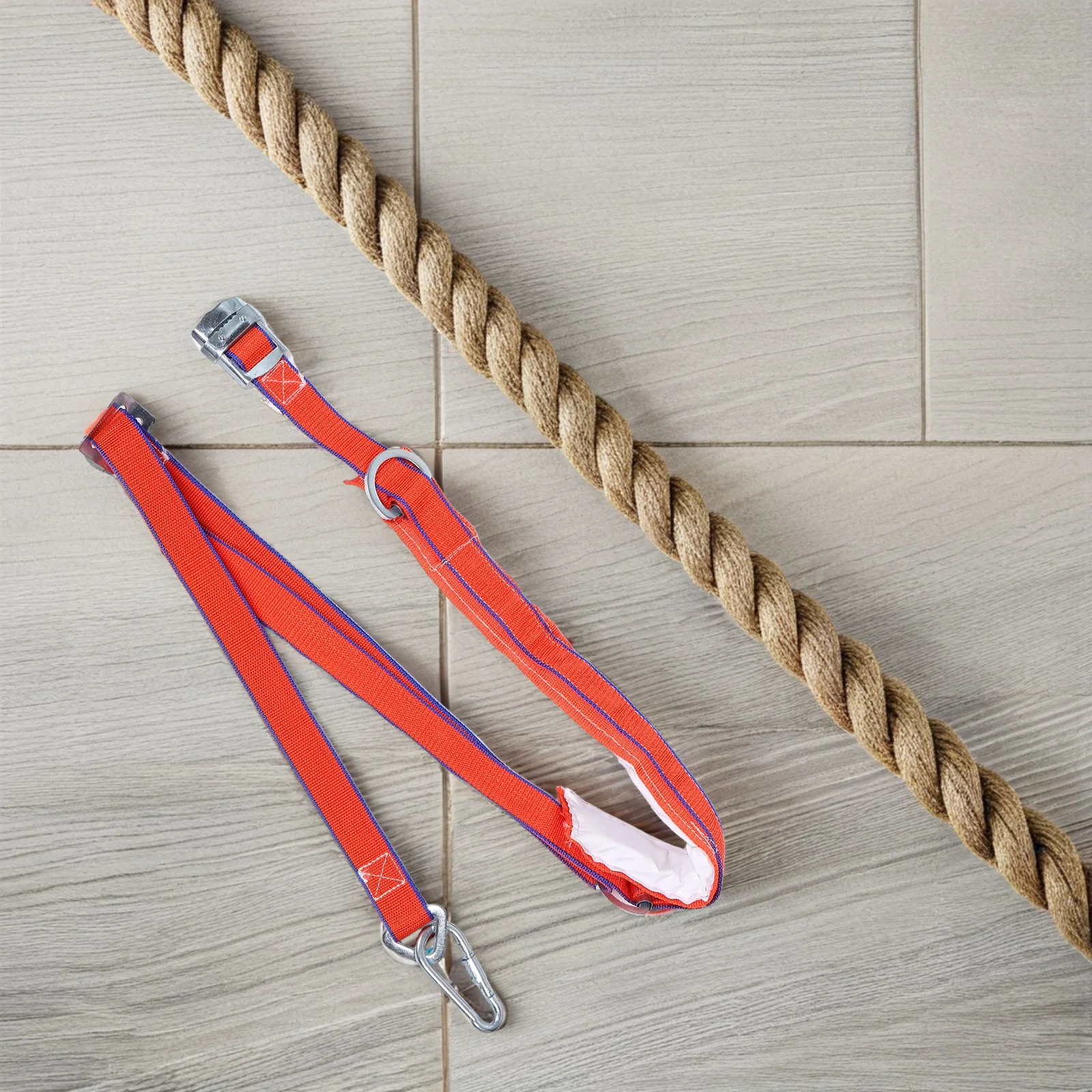 

200Cm High Altitude Aerial Work Safety Belt Heavy Duty Adjustable Waist Harness for Construction Climbing Outdoor Safety Strap