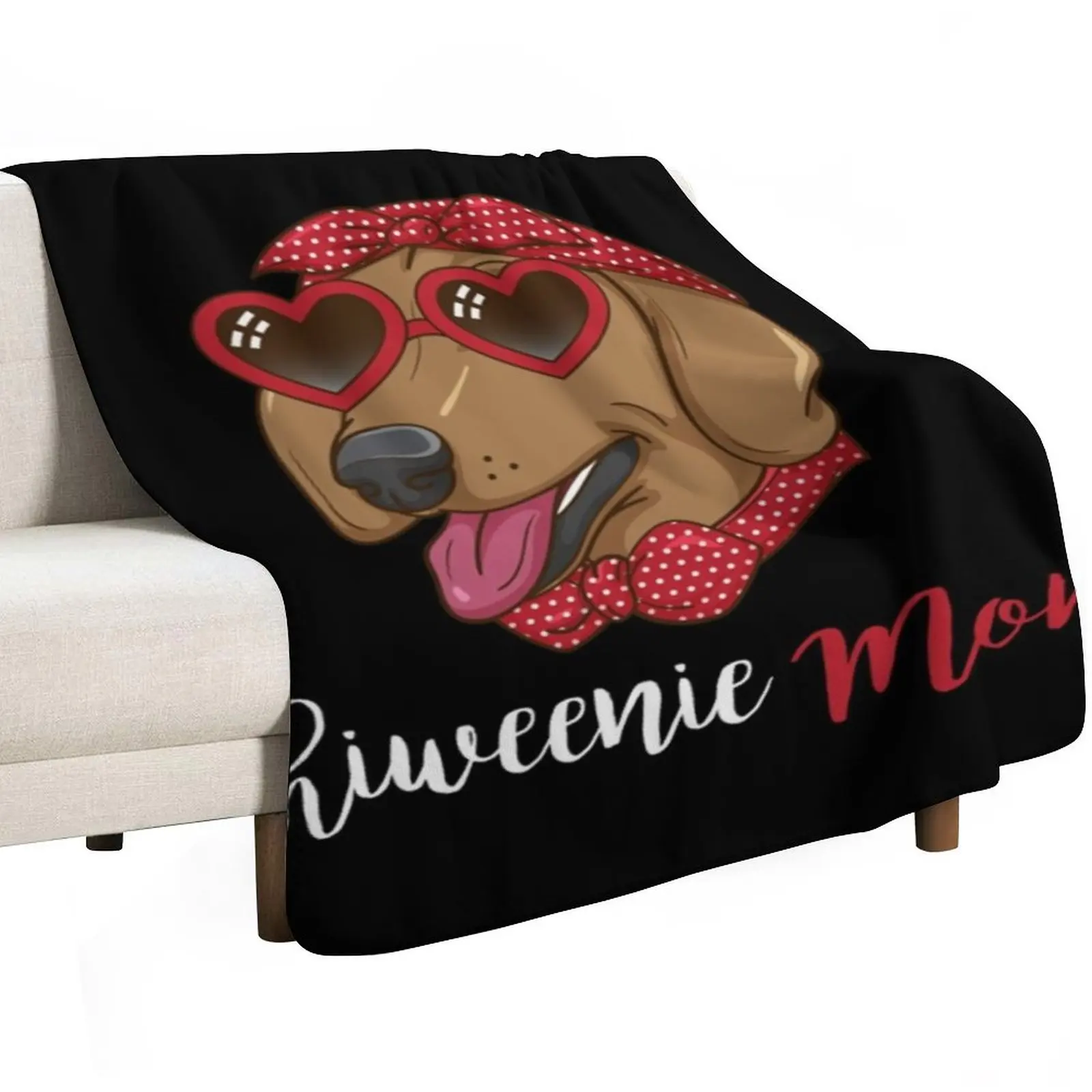 Chiweenie Mom Dog Lover Gift Women Dog Owner Chiweenie Throw Blanket Warm Luxury for winter Luxury St Blankets