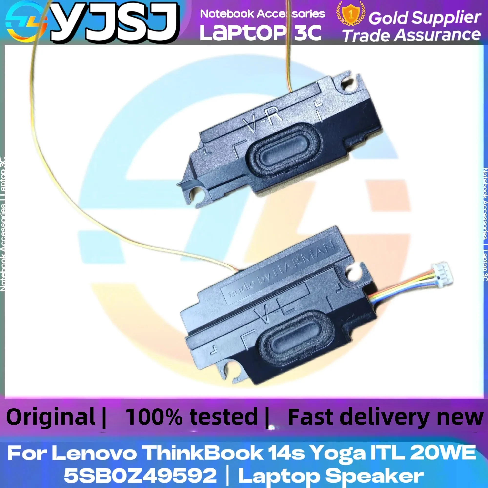 Nuevo altavoz incorporado Original para ordenador portátil Lenovo ThinkBook 14s Yoga ITL 20WE 14s Yoga G2 IAP 21DM 14s Yoga G3 IRU 21JG 5SB0Z49592