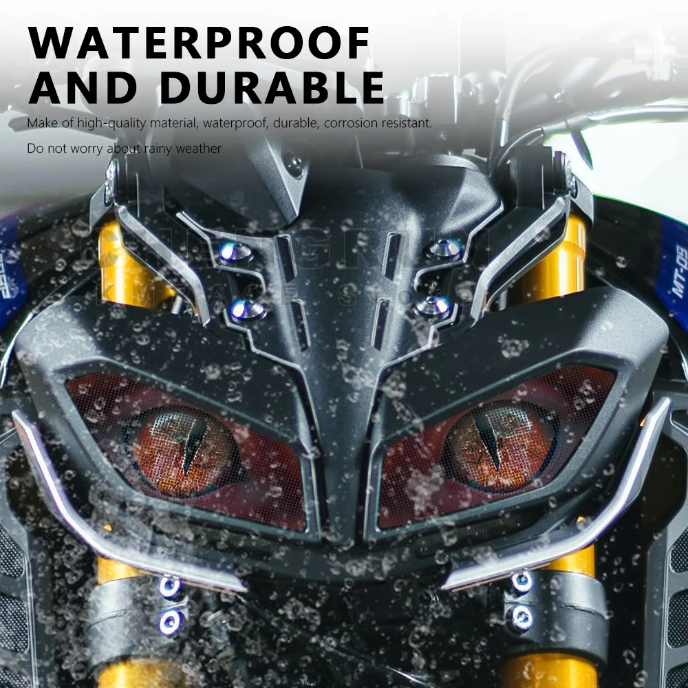 Headlight Sticker Waterproof Motorcycle Decals for Yamaha MT 09 MT09 MT-09 2017 2018 2019 2020 Accessories Motorbike Stickers