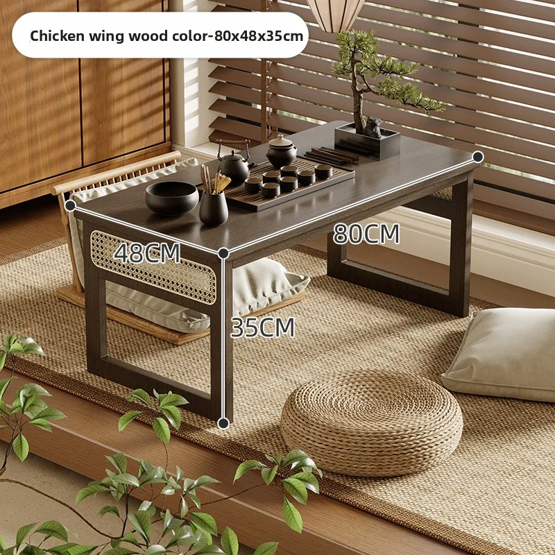 bay window table small coffee table household rattan kang table tatami table bedroom bed study low table computer table