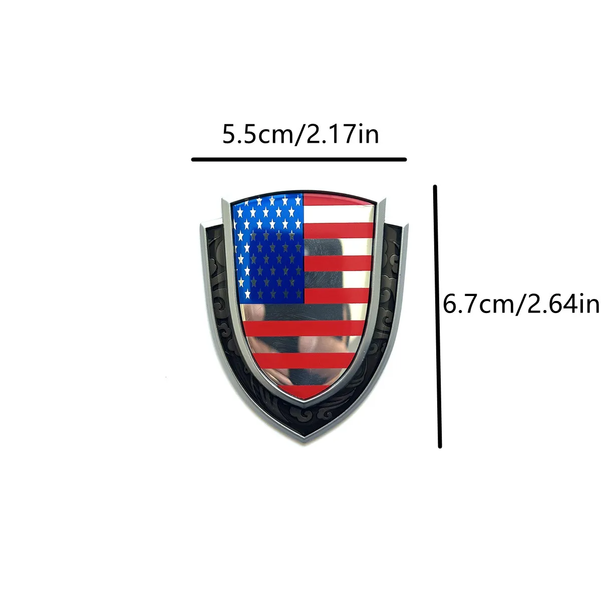 3D Metal Car Sticker Italy France Germany England America Flag Emblem Badge Decals For BMW Audi Honda Opel Lada Toyota Chevrolet