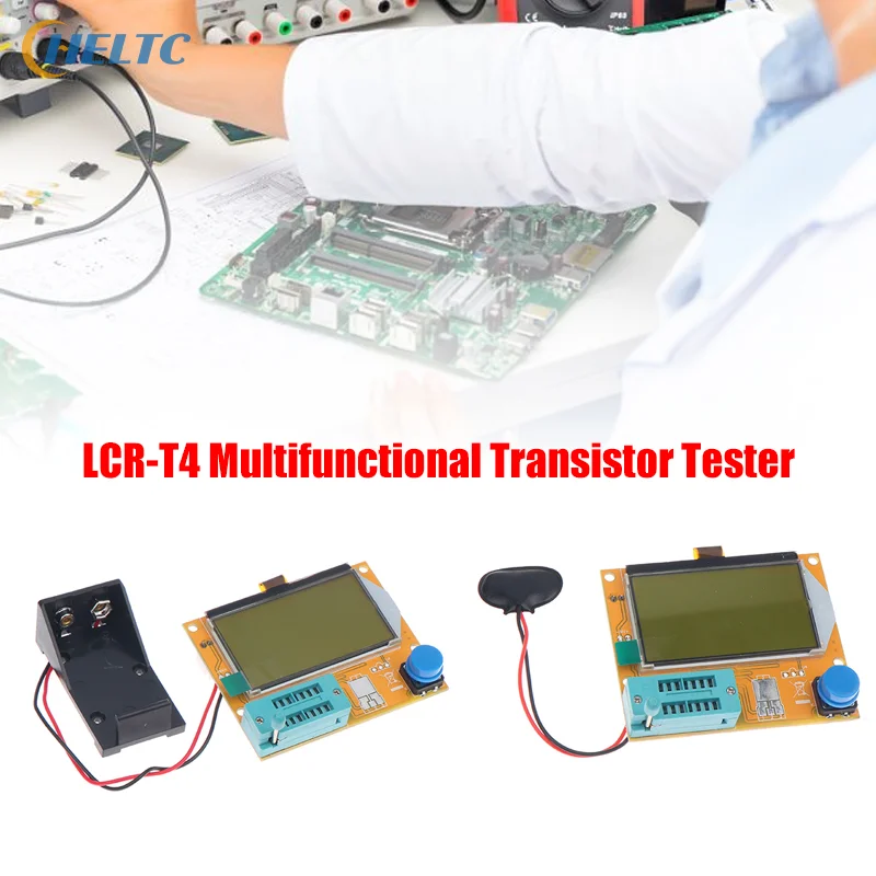 1PCS Multifunctional LCR-T4  Transistor Tester ESR Instrument Transistor Tester Capacitor Resistor Diode Triode Thyristor Tester