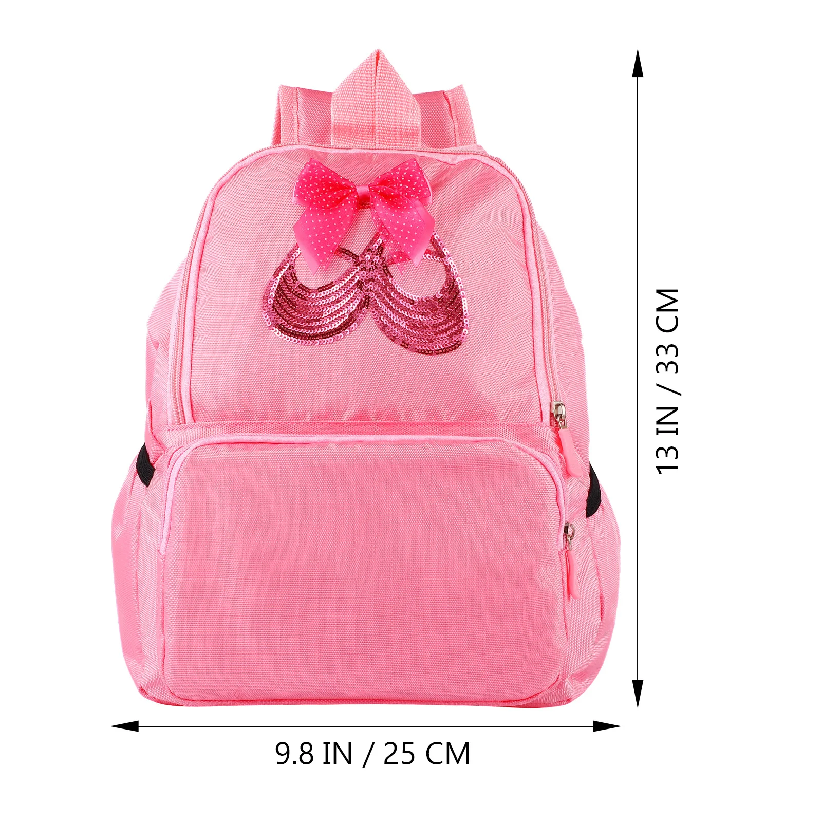 1 قطعة حقيبة ظهر مدرسية للرقص باليه بحزام قابل للتعديل من قماش أكسفورد حقيبة ظهر خفيفة الوزن للكتب والقرطاسية والرقص #3