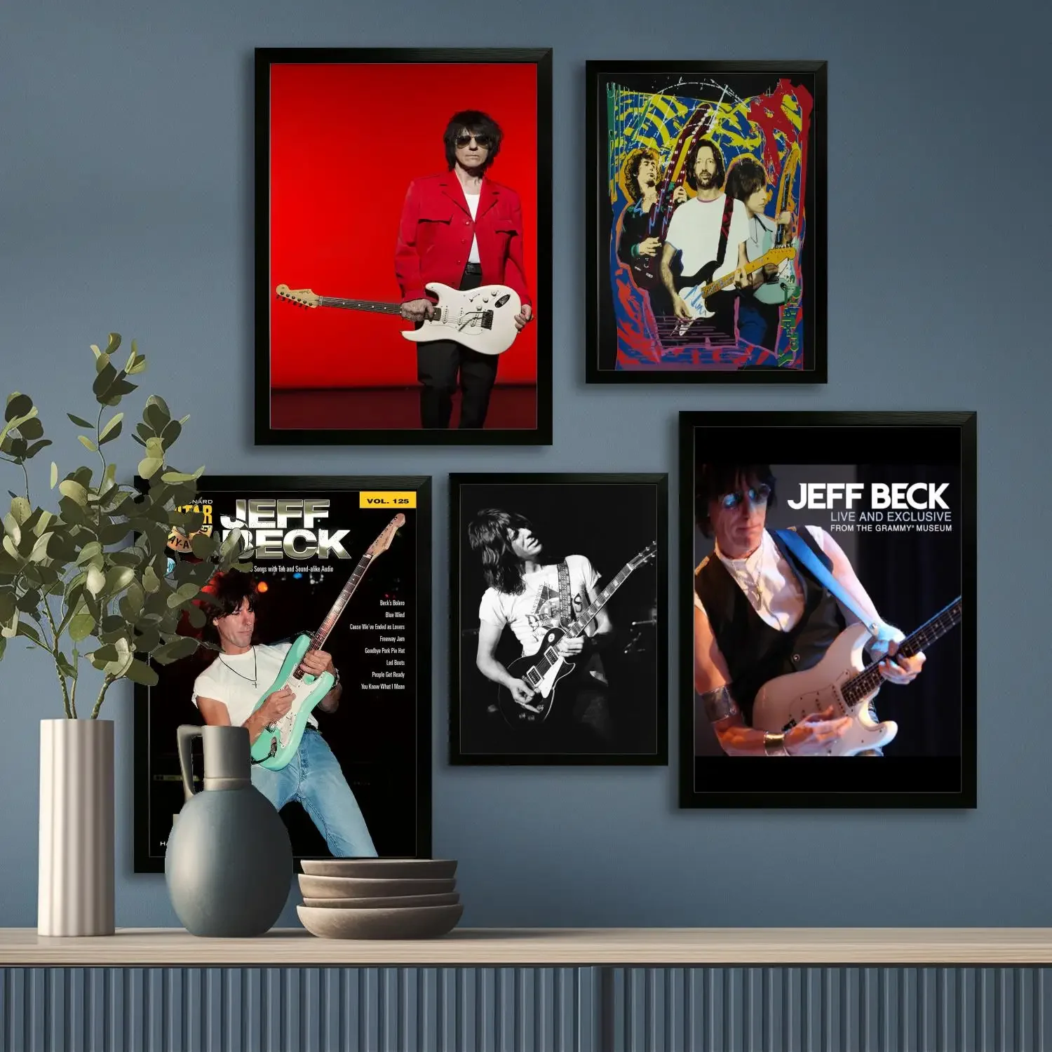 Jeff Beck Band Canvas Art Poster and Wall Art Picture Print, Modern Family Bedroom Decor Posters,Decorative painting