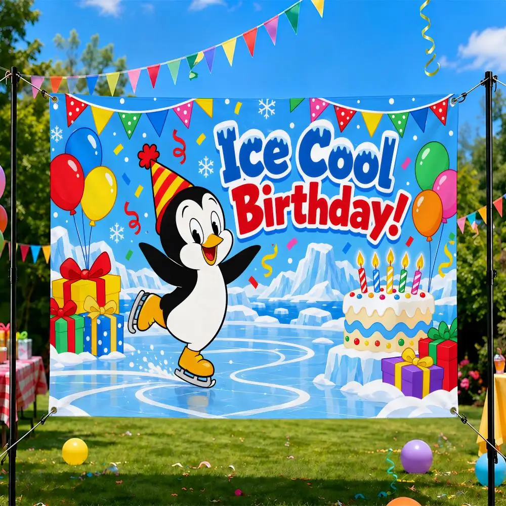 Animation Chilly Willy Flags Birthday Party Flag Tapestries Outdoor Parties Bedrooms Living Rooms  Wall Decor Gifts