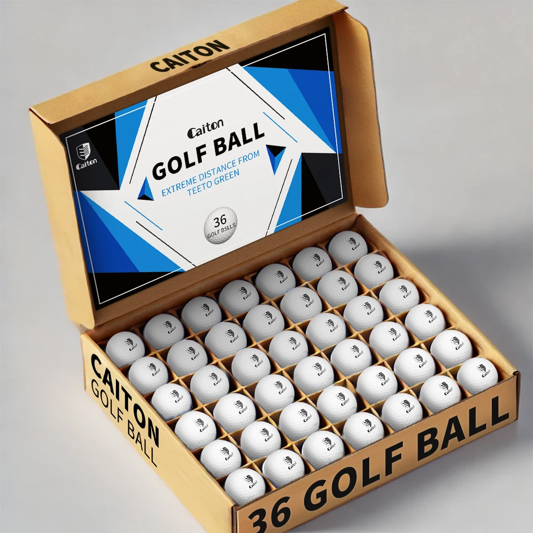 Caiton Golf Balls 36 Pack – Add 40+ Yards Distance, Spin Control, Soft Feel & Tour-Level Accuracy for Pros