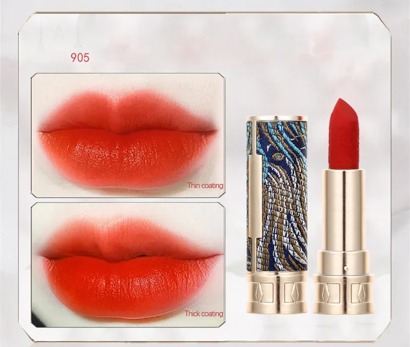 5pcs make up set Chinese Style Carved Lipstick Set lips tick lip Tint batom makeup set gift wholesale cosmetic florasis