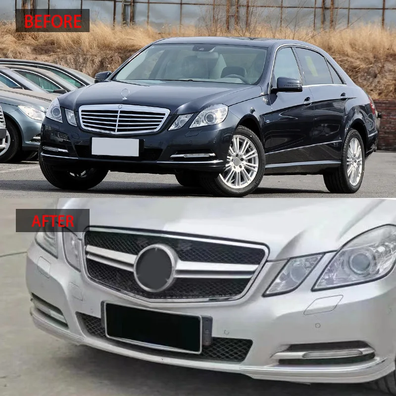 Suitable for 2009 2010 2011 2012 Mercedes-Benz E-Class W212 Grille original car replacement AMG model Car Grille Mesh Decoration