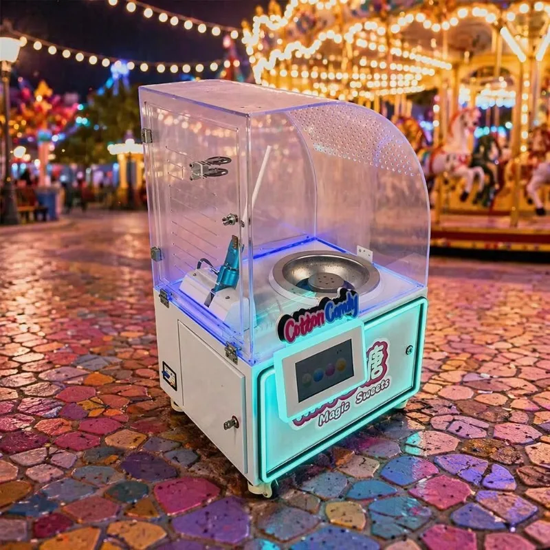 Customized Automatic Cotton Candy Machine Full Automatic Cotton Candy Machine Automatic Cotton Candy Vending Machine