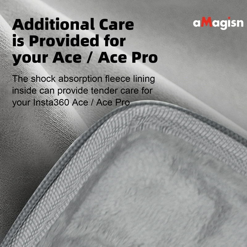 For Insta360 Ace/Ace Pro Single Camera Bag All-Inclusive Anti-scrach Half Open Protective Shell Box EVA Portable Travel Storage