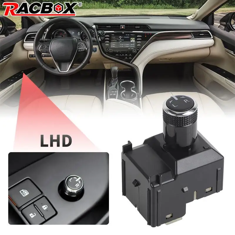 Driver Side Rearview Mirror Control Switch For Toyota For Hilux Revo 2016-2020 Pruis ZVW5 Camry AXVA70 CHR ZGX10 84872-47030