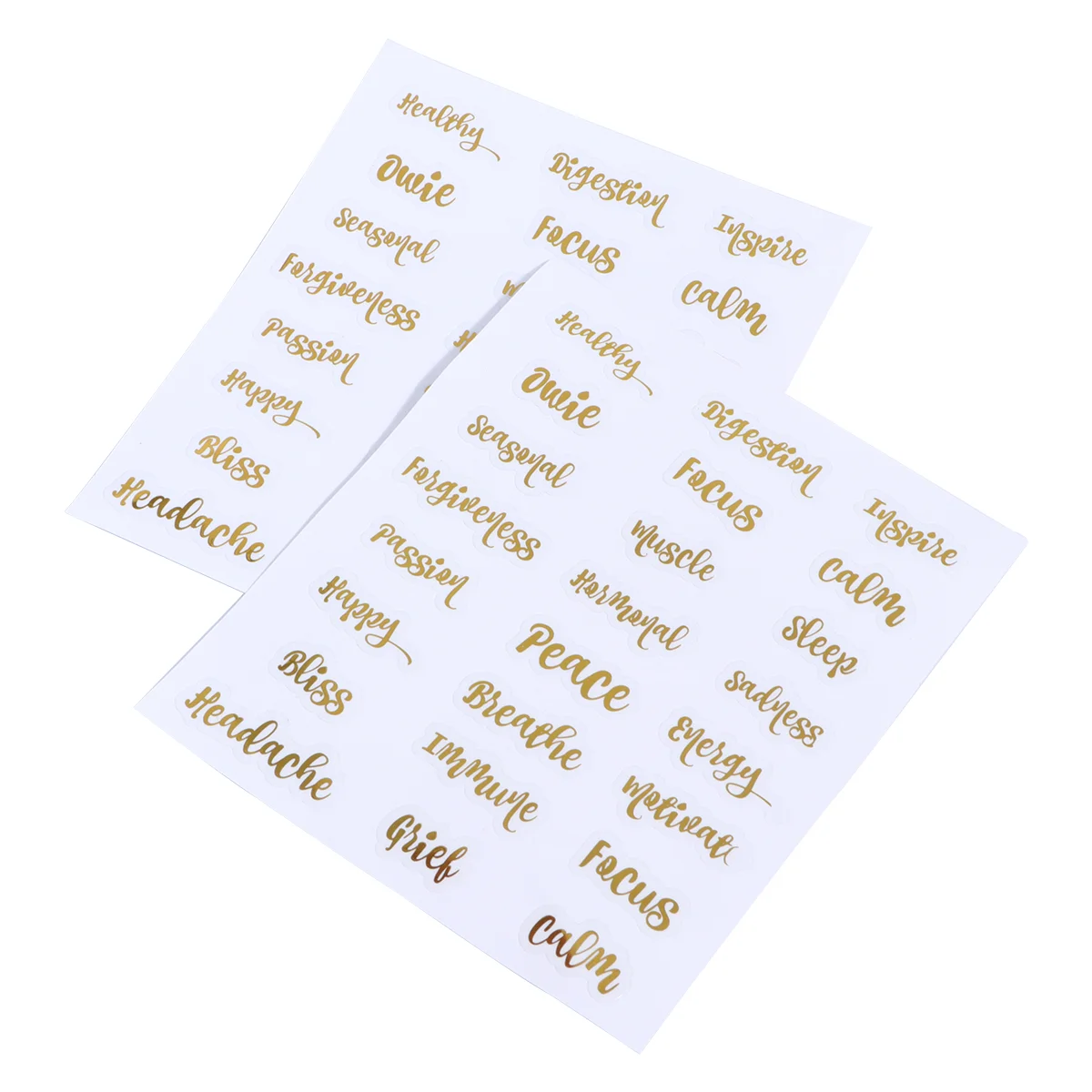 5 Sheets Perfume Bottle Stickers Essential Oil Label Fragrance for Man Roller Labels Alphabet