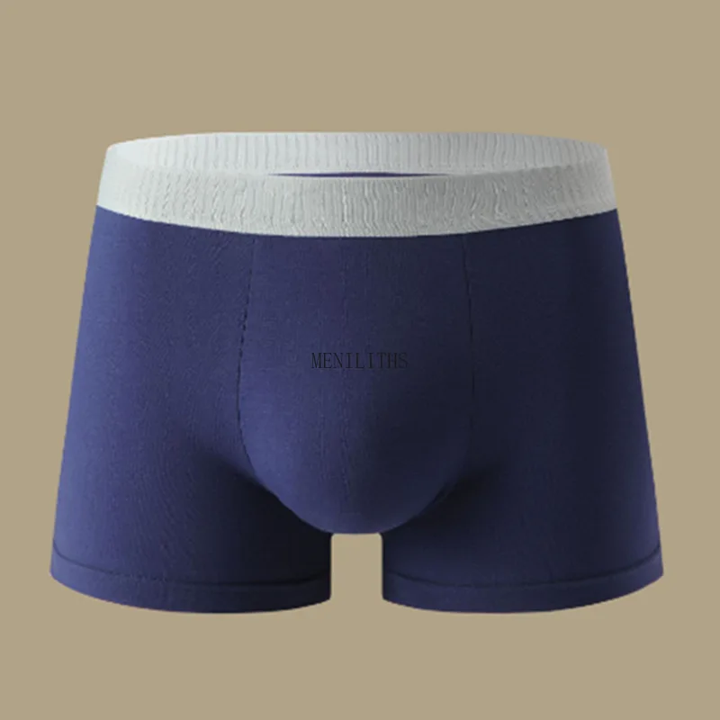7 ピース/ボックス男性の下着綿グラフェン抗菌股ミッドウエスト快適な通気性綿高弾性男性のボクサー
