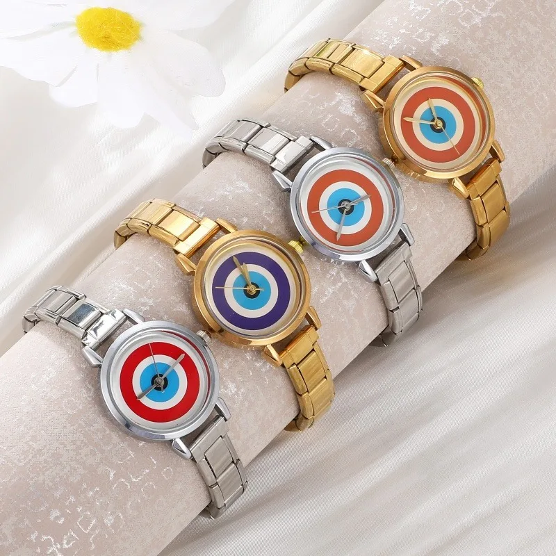 Wholesale Fashion Gold Sliver Color Round Women Watch Luxury Analog Wristwatches Reloj Mujer Girls Clock GiftWithout Box