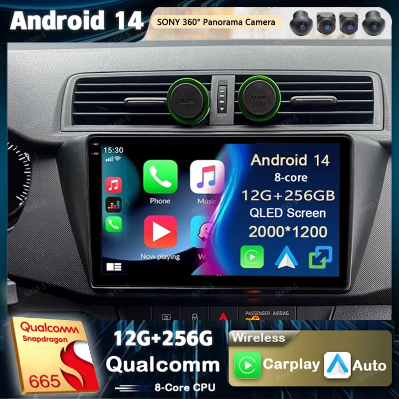 

Android 14 For Skoda Fabia 2015-2019 2K QLED Android Car Radio Multimedia Video Player GPS AI Voice CarPlay 4G Navigation Stereo