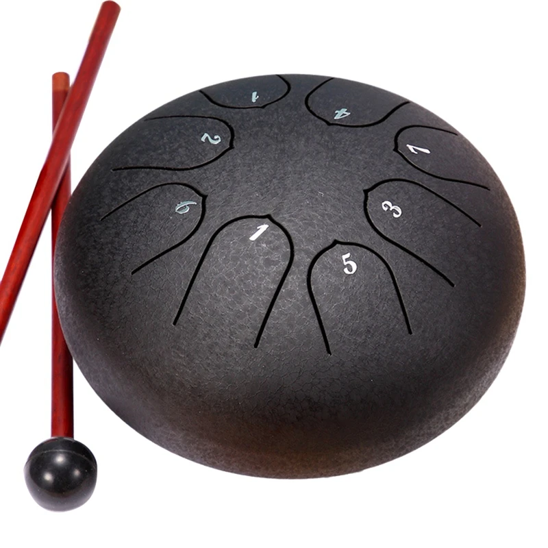 6 Inch 8 Tone Rain Drum Outdoor Chakra Drum Garden Instrument Rain Drum Ethereal Drum