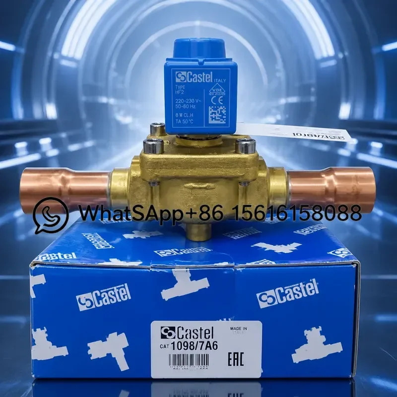 Original Castel Castor Solenoid Valve 1098/7 1098/6 1098/5 for Cold Storage Refrigeration Air Conditioning Welding HVAC Parts