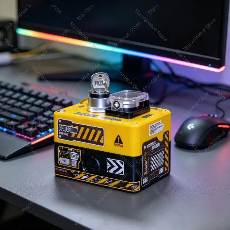 DIY Nuclear Style Wireless PC Power Button Mi Home Remote Dual Switch E-sports External Boot Switch For Internet Cafe