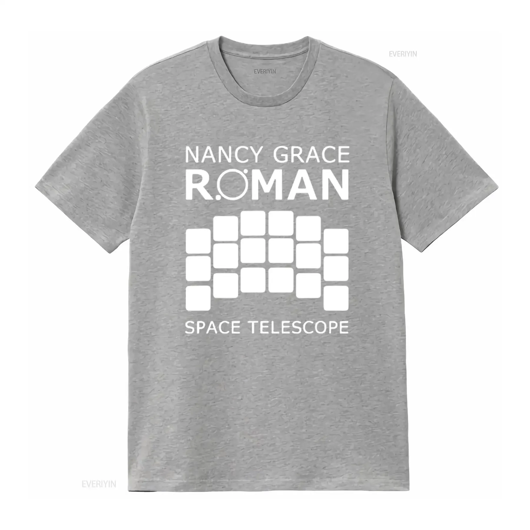 Ngrst Nancy Grace Roman Space Telescope Logo T Shirt vintage Washed Soft Unisex Top For Everyday Wear Stylish homme fashion view 4