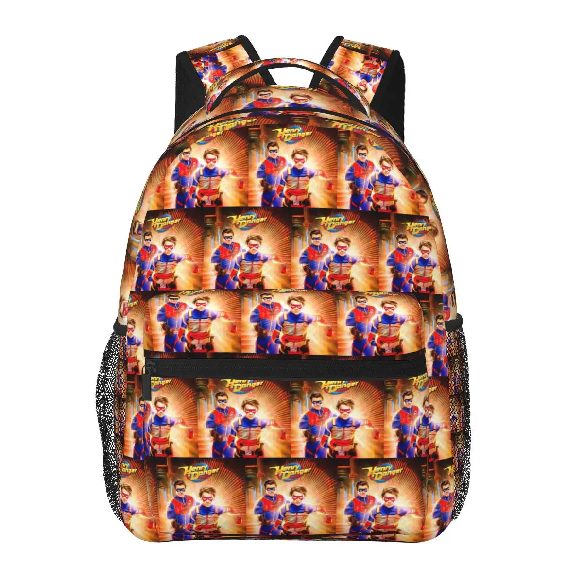 Henry Danger Backpacks Boys Girls Bookbag Students School Bags Cartoon Kids Rucksack Shoulder Bag Large Capacity