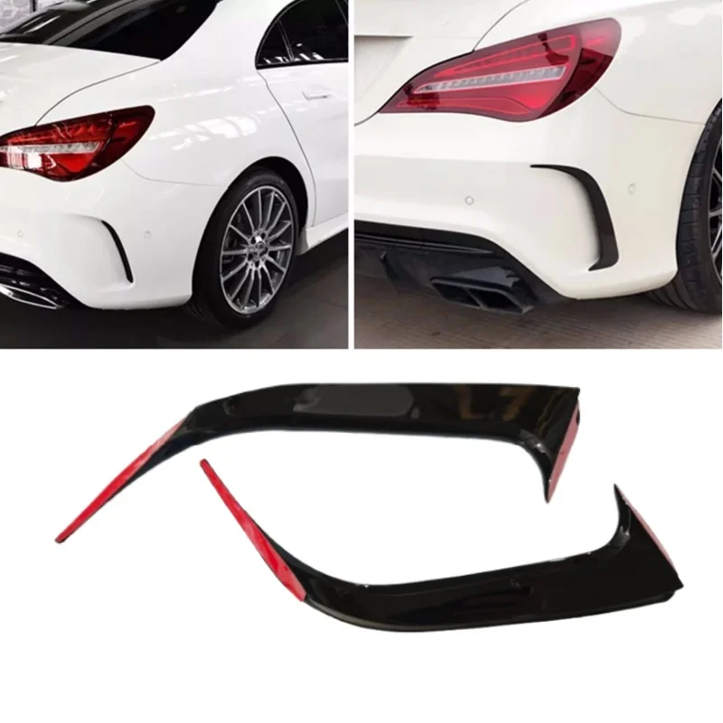 

Для Mercedes Benz CLA Class W117 C117 CLA200 220 250 260 45 AMG 2013-2019 задний бампер, спойлер, вентиляционное отверстие, боковая крышка Canard