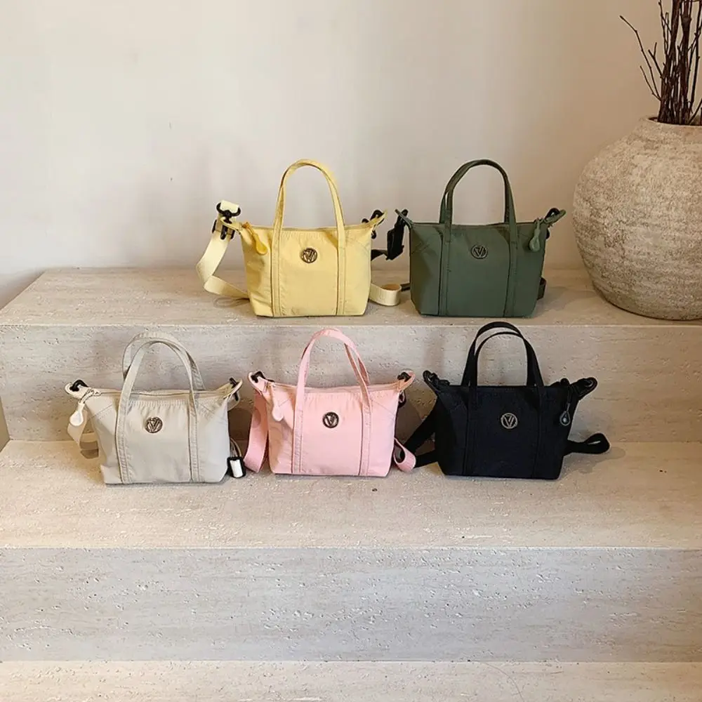

Fashion Korean Style Nylon Tote Bag Purse Mini Oxford Cloth Shoulder Bag Simple All-match Dumpling Bag Girls