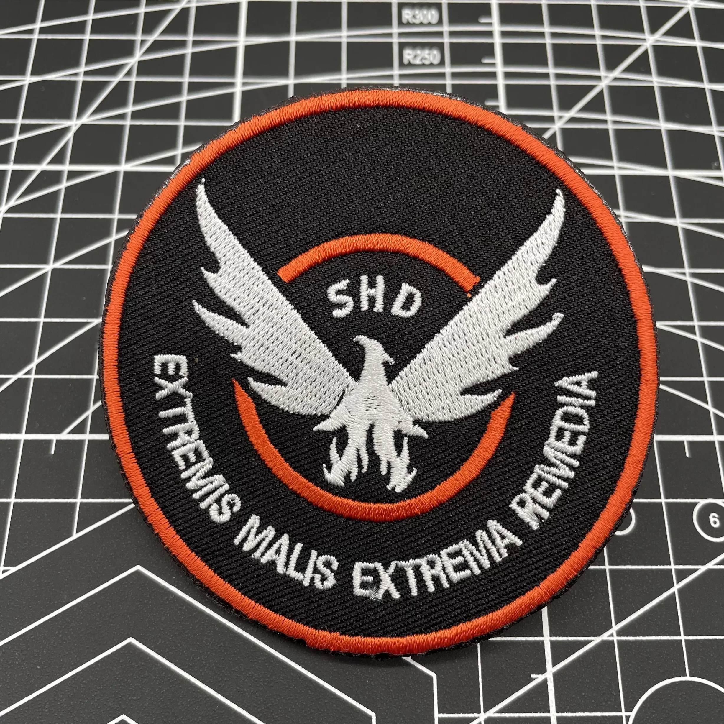 SHD The Division Wings Embroidered Patches Tactical Military Game Armband Shooting Role-playing Morale Badge Backpack Sticker