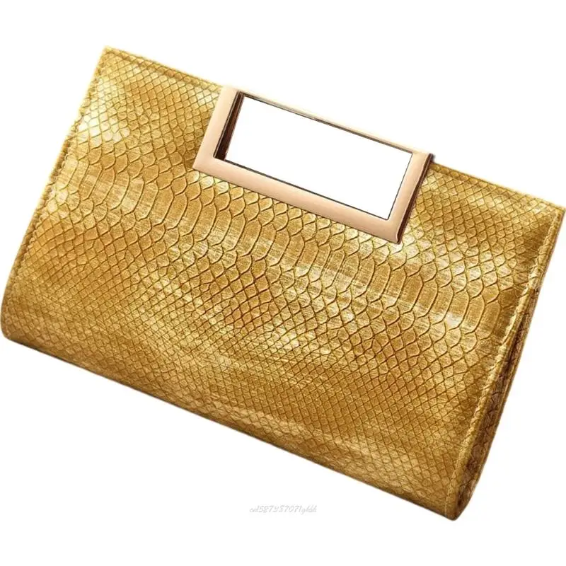 

X5XA Women Banquet Bag PU Leather Shoulder Bag Envelope Evening Bag for Wedding