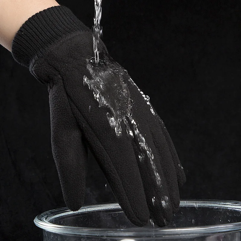 Winter Outdoor Sporting Gloves Motorcycle Gloves Touch Screen Bicycle Ride Fleece-lined Keep Warm Glove Man Woman Camping Hiking
