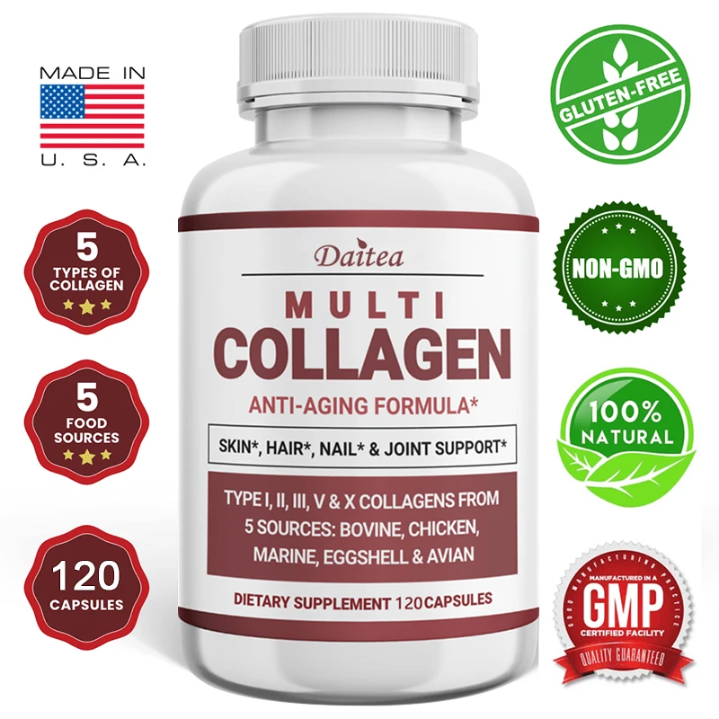 Collagen Supplement - Supports skin, hair, nails, joint cartilage and circulatory health