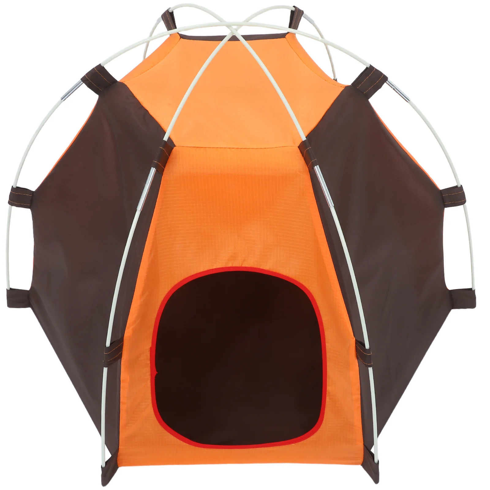 خيمة قابلة للطي للحيوانات الأليفة مقاومة للماء من قماش أكسفورد بيت الكلب للحيوانات الأليفة الصغيرة والمتوسطة بيت محمول للاستخدام الداخلي والخارجي للكلاب والقطط #4