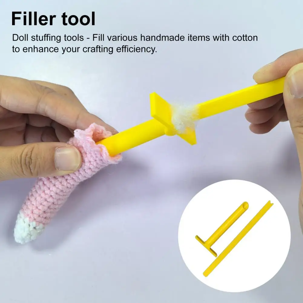 Cotton Stuffing Aid Doll Cotton Filling Tool Set Handmade Plush Toy Stuffing Accessory Portable Diy Craft Supplies for Doll