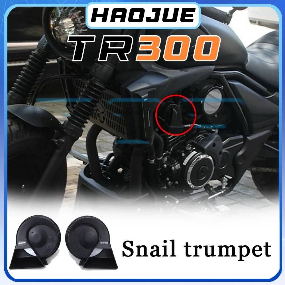 Direct installation without relays HAOJUE TR300 snail trumpet 300tr