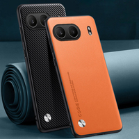 For Nord 4 5G Carbon Fiber PU Leather Cover Case,Matting Anti-Shock Hard Case For Oneplus Nord 4 5G