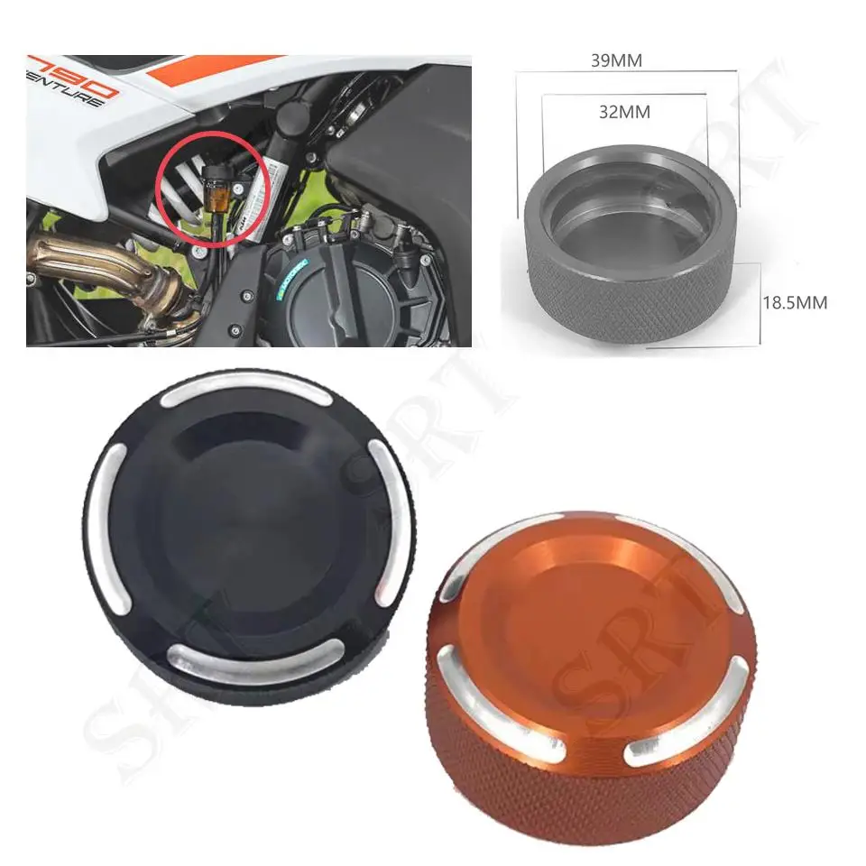 

Fits for KTM DUKE 890 790 Adventure R Rally 2019 2020 2021 2022 Motorcycle Accessories Rear Brake Reservoir Cap Decorative Cover