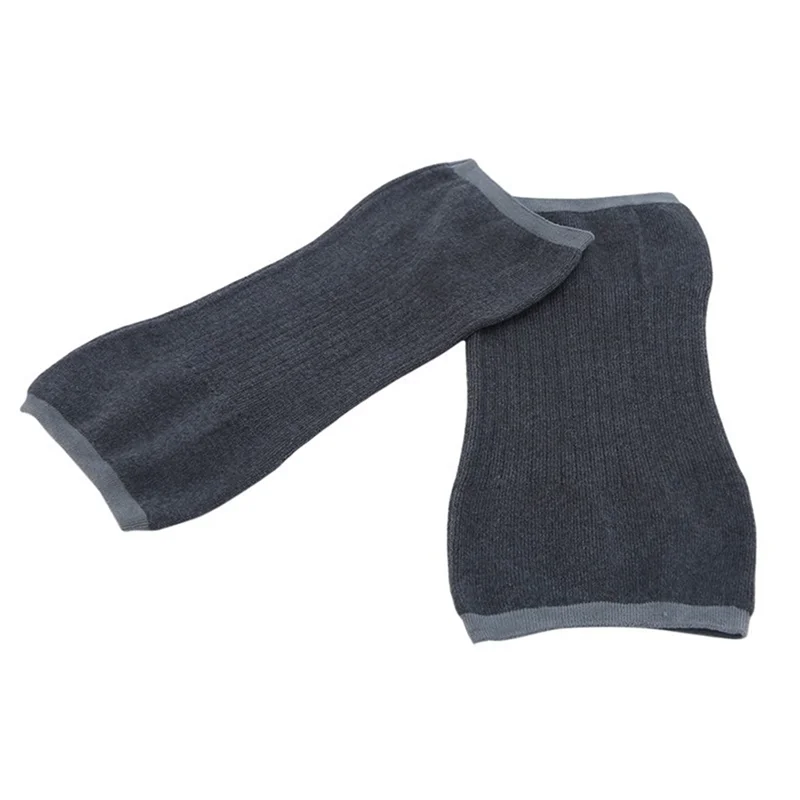 

A93P 2 Pair Cashmere Knee Braces Supports Leg Warmer Winter Warm Thermal Cycling Ski Knee Brace Pad Thicken Knee Pads,Grey Durab