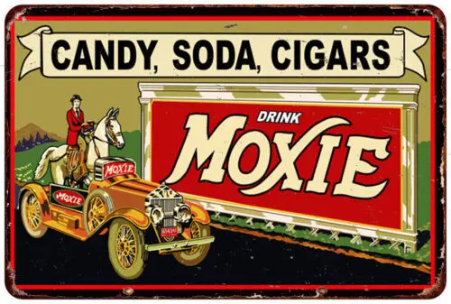 Moxie Candy, Soda, Cigars Vintage Look Reproduction Metal sign