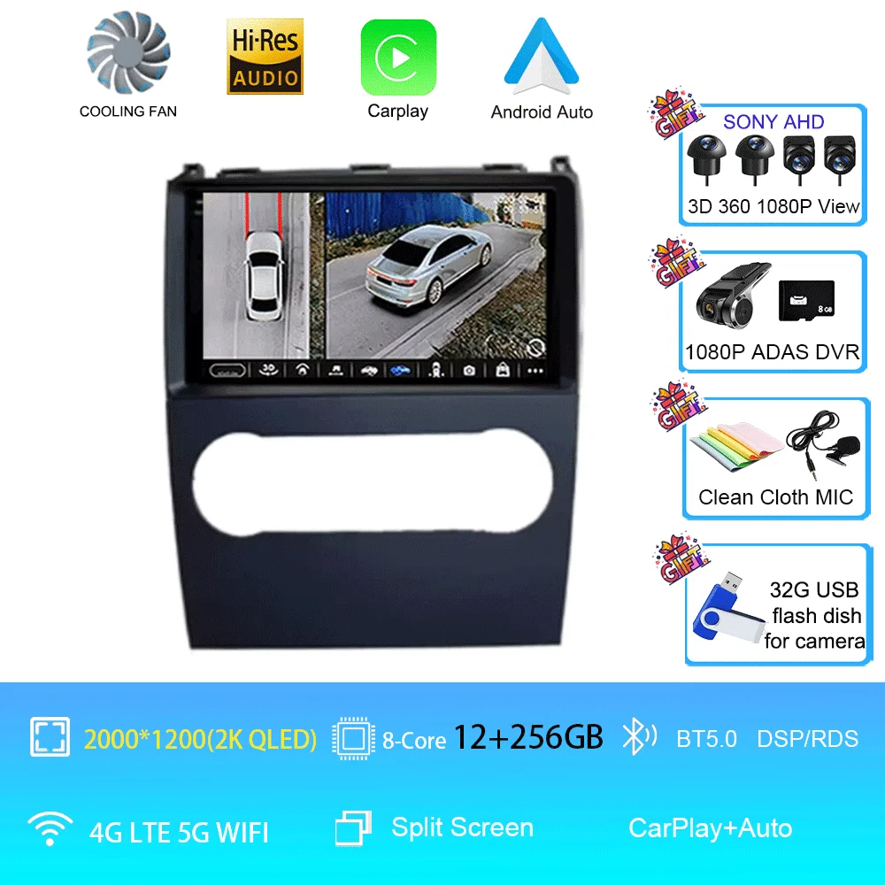 Voor Mercedes Benz B200 EEN B Klasse W169 A160 A180 A200 A220 2009-2012 Android 15 GPS Autoradio multimedia Head unit BT Radio 4G