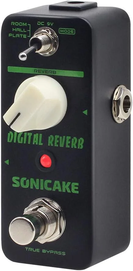 

SONICAKE Reverb Guitar Pedal 3 Modes Room Hall Plate Guitar Effects Pedal Digital Reverb True Bypass