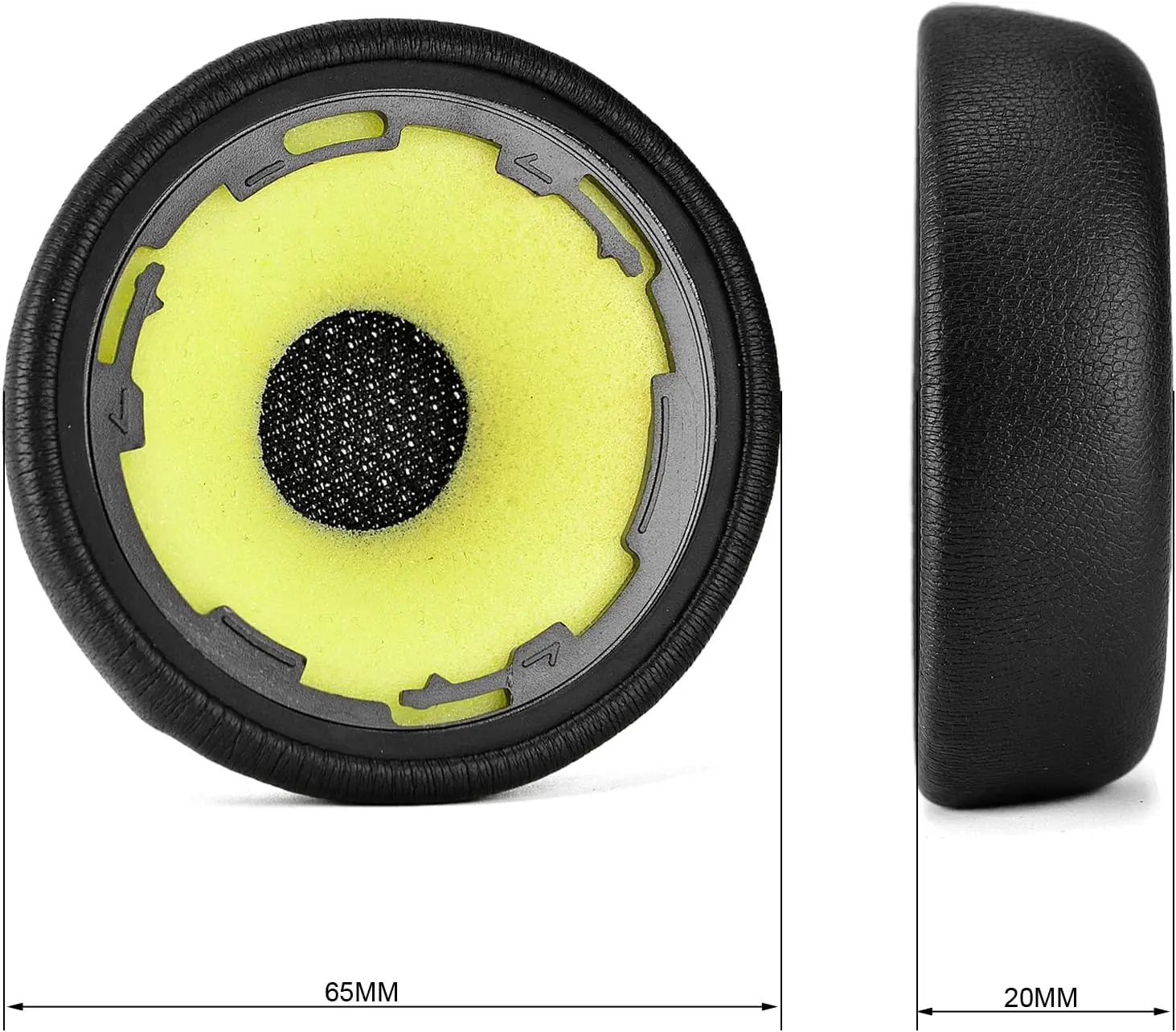 Coussinets d'oreille de remplacement Evolve 75 compatibles avec les casques Jabra Evolve 75, 75+ et 75 UC / 75 MS. Les coussinets contiennent du plastique.