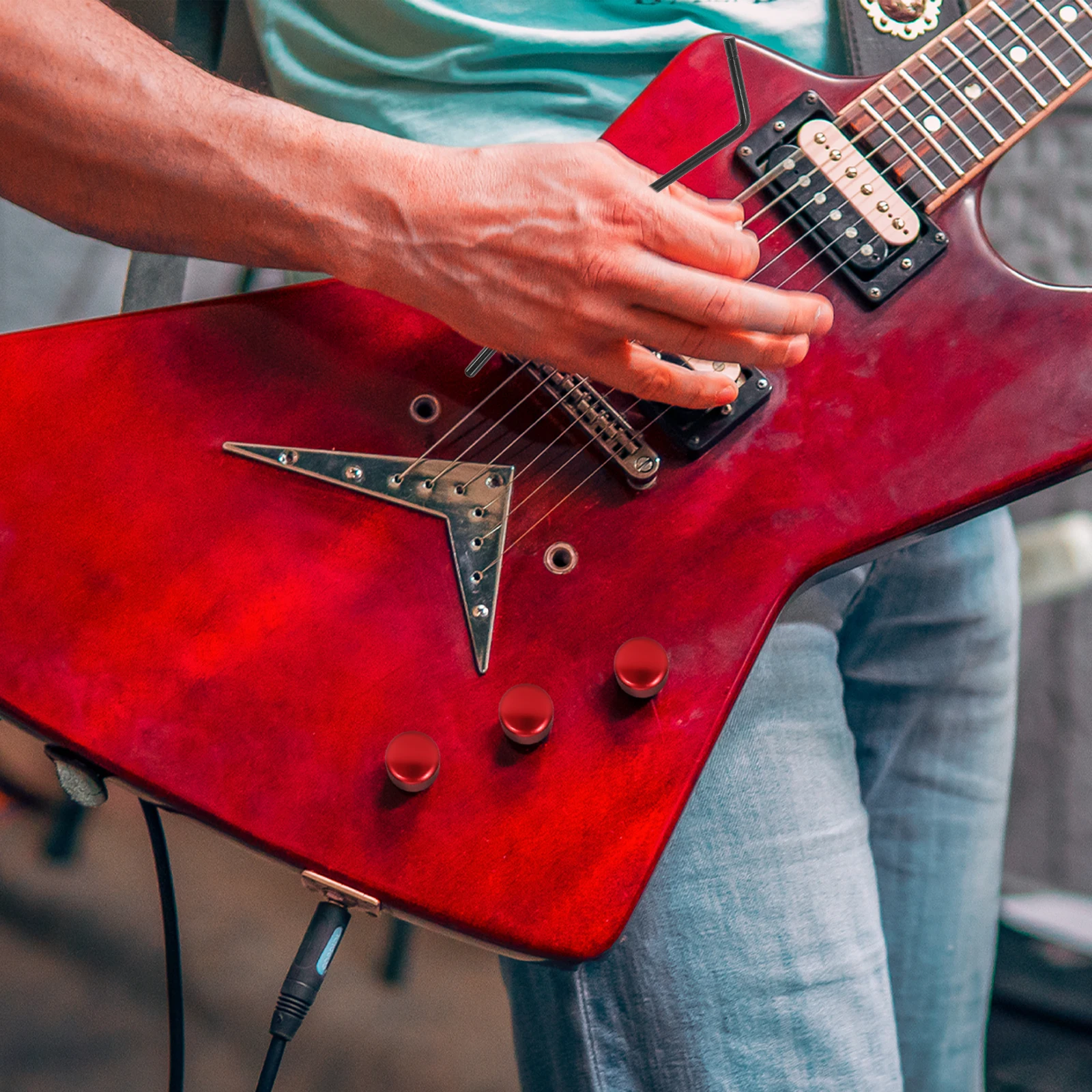 

Electric Guitar Rocker Arm Bar Tremolo Joystick Part Metal Vibrato Parts for System Supply Bridge