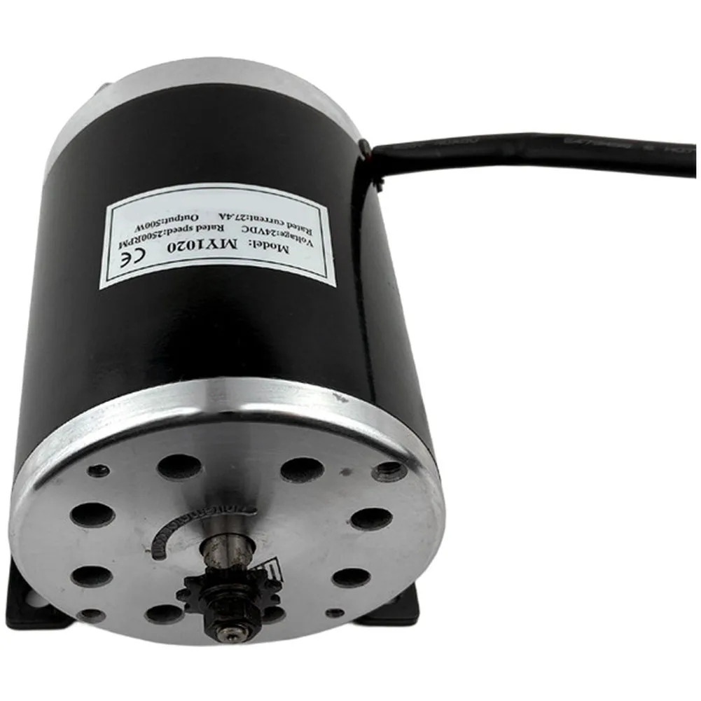 

Лидер продаж, 500 Вт, щеточный двигатель постоянного тока с цепным приводом, многофункциональный металлический черный с цепным приводом для электрического скутера Quad 24 В/36 В/48 В, детали