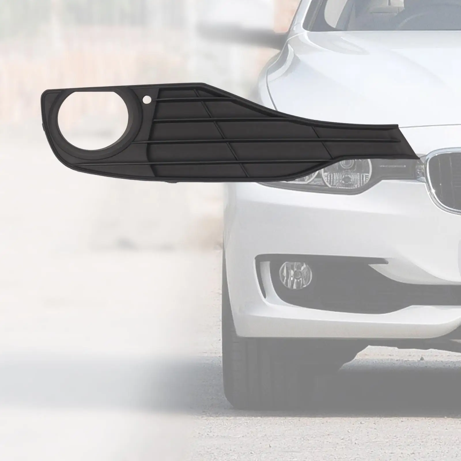 Auto Fog Light Grille Right Passenger Side Front Outer Bumper Grill Replacement for BMW 3 Series Maintenance Spare Part
