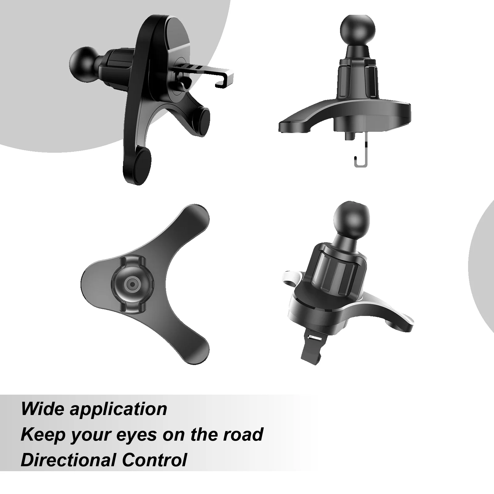 

Universal 17mm Ball Head Base Car Air Vent Clip 360 Degree Rotatable Vent Phone Holder Hands Free Automobile Cradle Clip