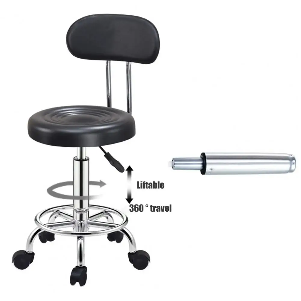 Height Adjustable High Backrest Bar Stool Rolling Swivel Round Makeup Chair Furniture