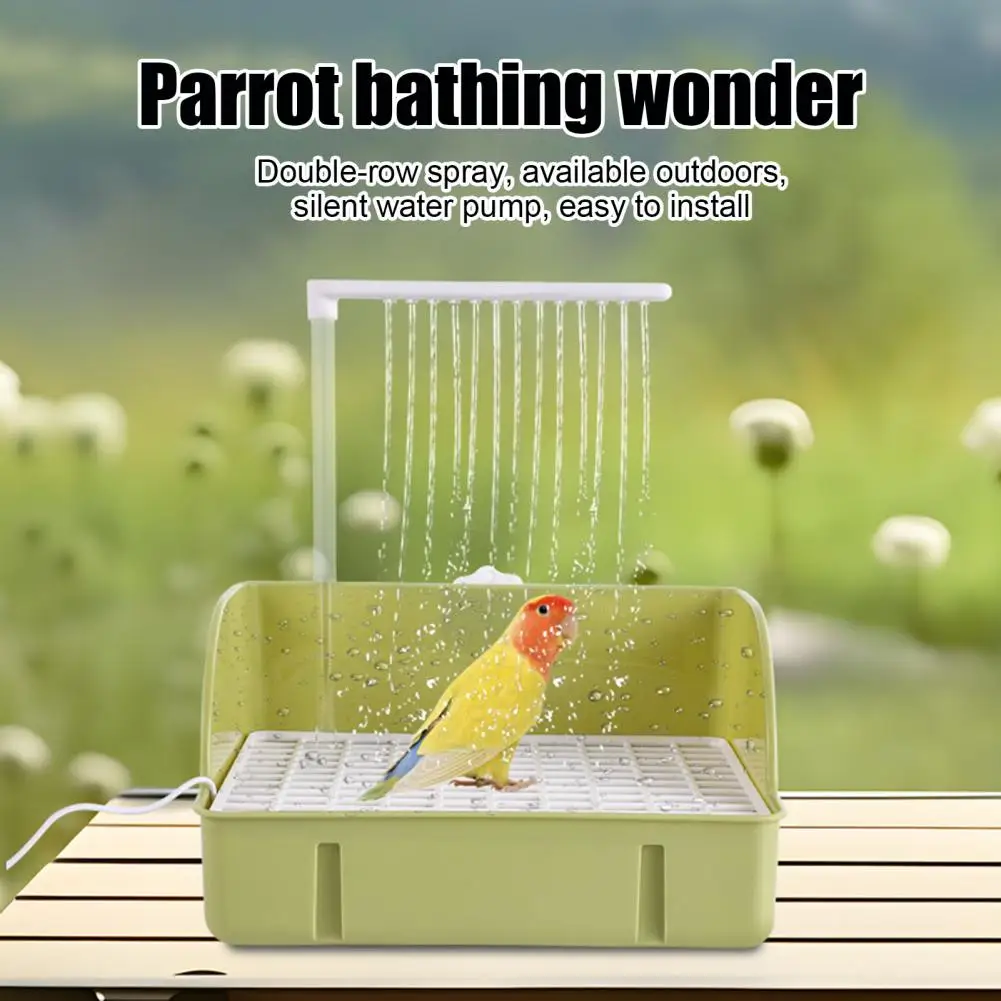 Игрушка для душа для птиц, машина для купания птиц, автоматическая ванна для птиц с насосом для попугая, фонтан для душа, волнистых попугаев, смеситель для ванны