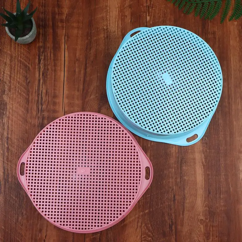 Cribador de tierra con agujeros cuadrados para jardín, filtro de arena, tamiz redondo para compost, herramienta de jardinería doméstica para tierra y piedra